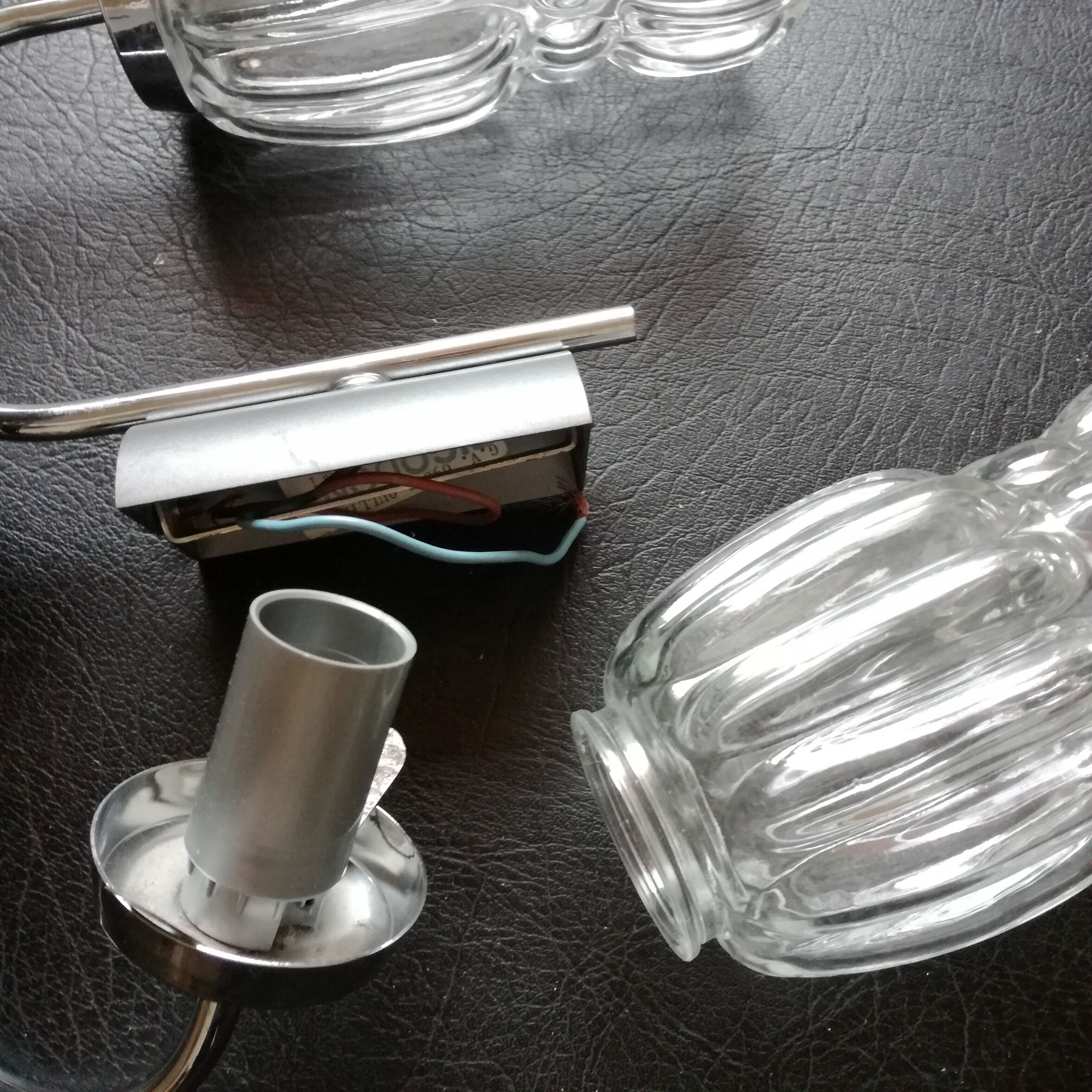 Rigodon glass sconces 1970