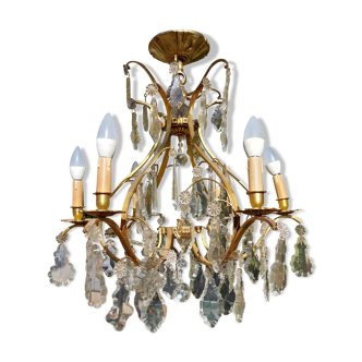 Chandelier with 6 pampilles