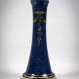 Vase soliflore en porcelaine et argent 1er titre - Paul Millet Début XXème