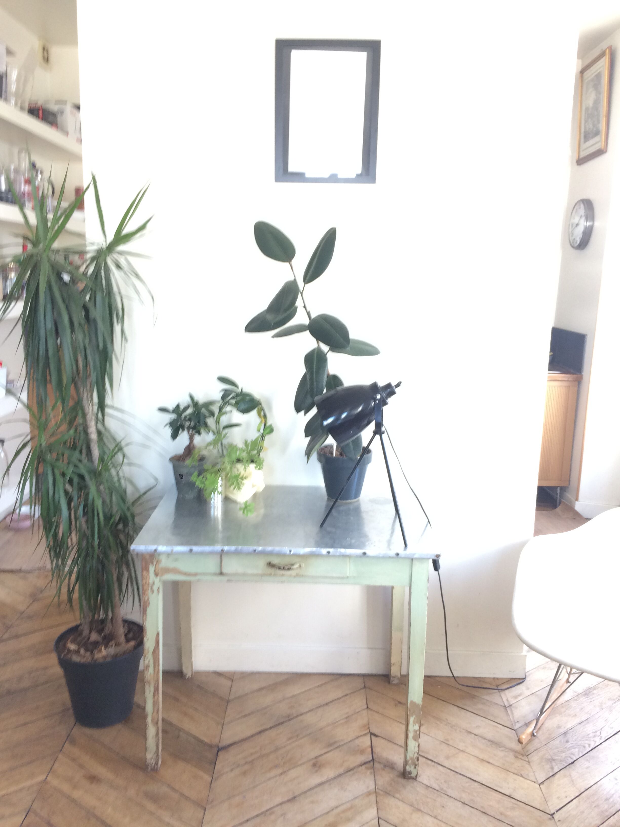 Old Parisian kitchen table