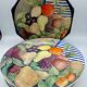 Set of 6 Gien plates “La Ronde des Fruits” – 22 cm – Original box
