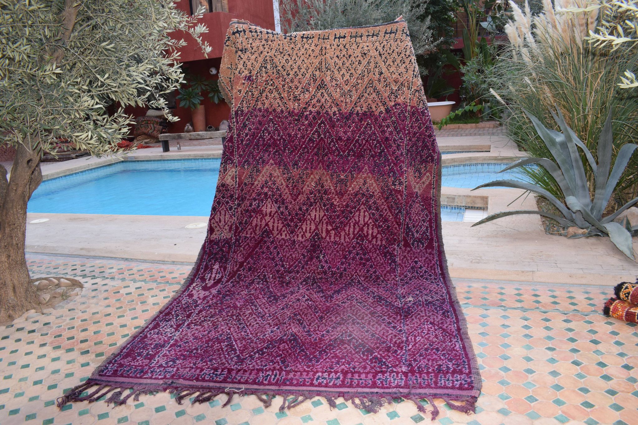 Tapis berbère marocain vintage atlas