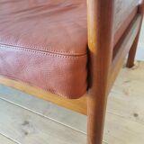 Dyrlund leather sofa from the 60s