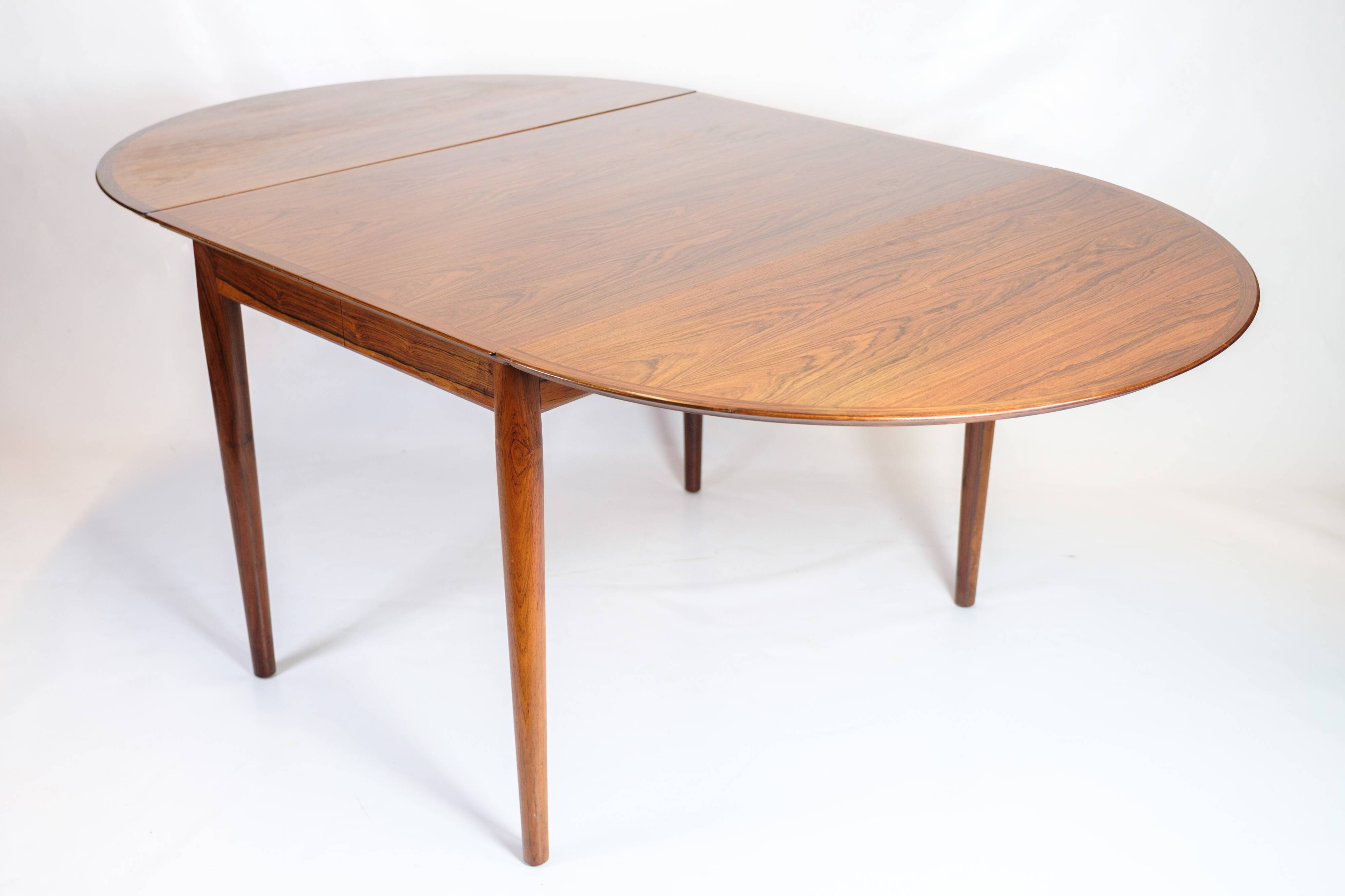 Dining table with extension & flaps - Rosewood - Arne Vodder - Danish design - 1960s