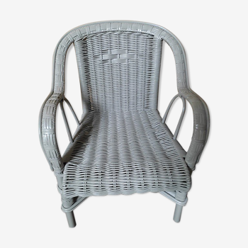 Armchair Chair child rattan wicker gray