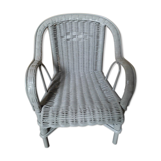 Armchair Chair child rattan wicker gray