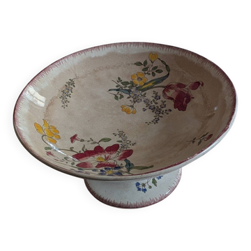 Large ironstone compote with Strasbourg pattern.