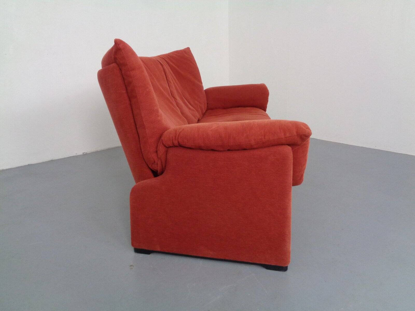 Vintage Two-Seater Palmaria Sofa by Vico Magistretti for Cassina, 1980s
