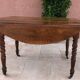 Belle table ancienne ovale en bois avec rabats et tiroir - Très bon état