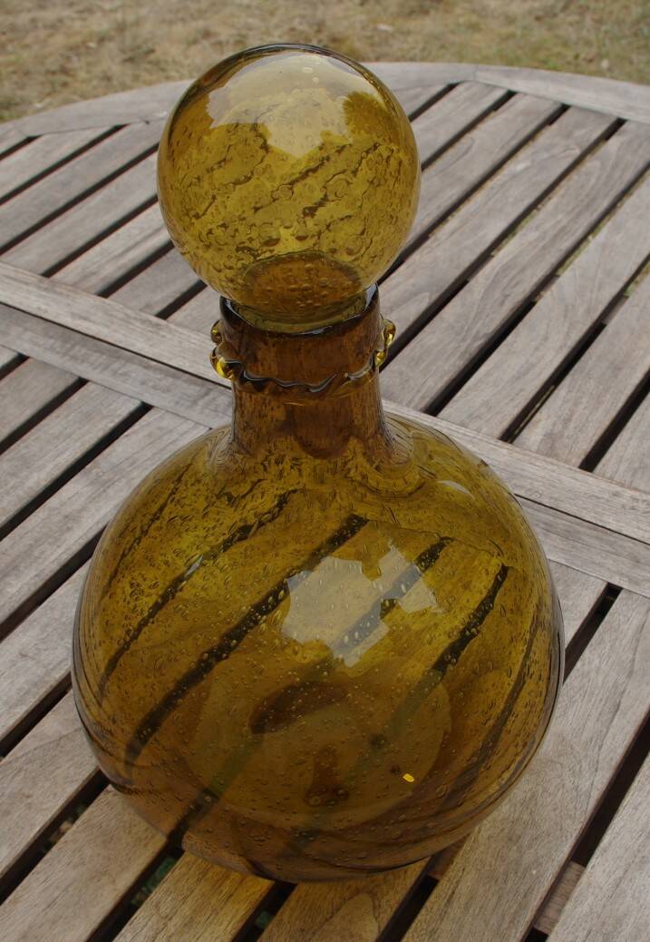 Biot glassworks signed under the base.
