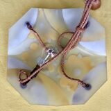 VINTAGE CHANDELIER/SUSPENSION 1940 YELLOW FLOWERS