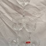 6 St Louis crystal glasses, Gérard model