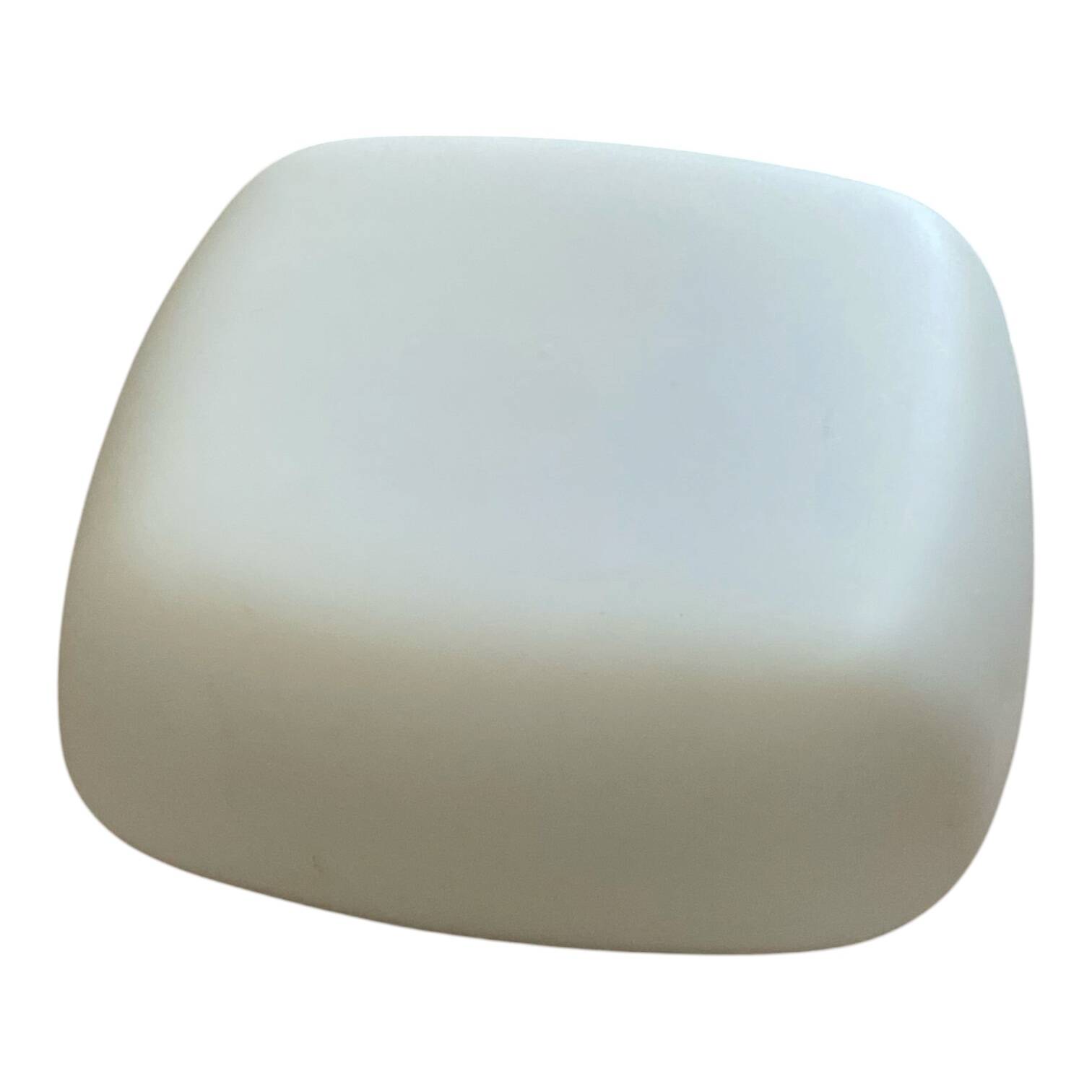 Ceiling light or square wall lamp 25 cm white glass