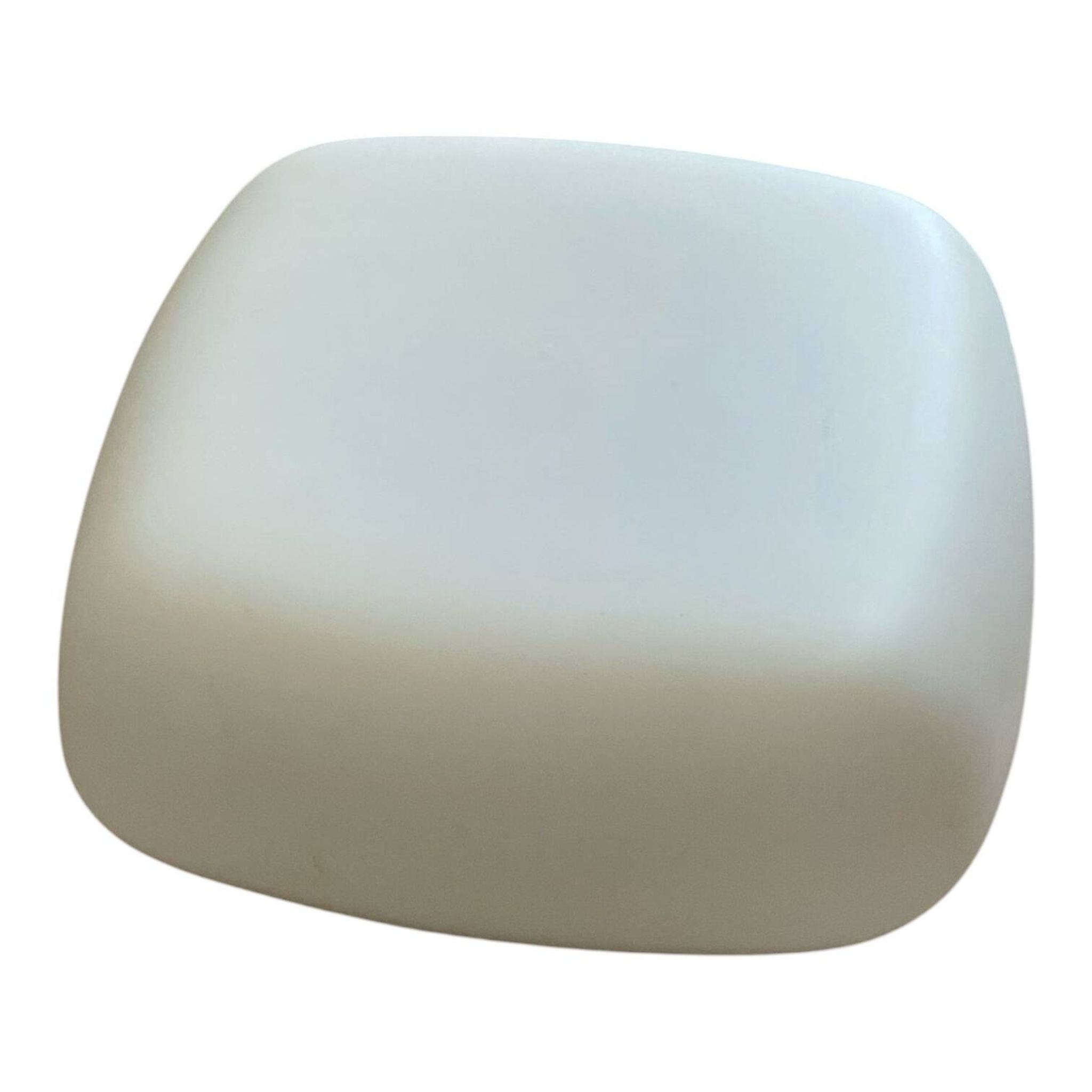 Plafonnier ou applique murale carré 25 cm verre blanc
