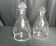 Arts de la table, deux carafes cristal gravé bouchon vers 1940