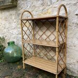 Vintage rattan shelf