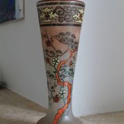 Legras glass cornet vase, "Spring" model (1900 - 1910)