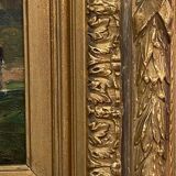 Painting signed henri caron