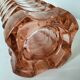 Vintage pink pressed glass vase – Windsor Rosaline model by Luminarc