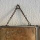Vintage 1950 triptych mirror barber beveled crystal hairdresser - 25 x 59 cm