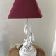 Lampe triple colombes en céramique blanche