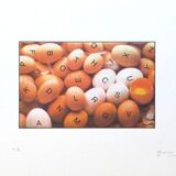 BROSSA Joan, Poema visual 27, 1989. Original lithograph signed and numbered in pencil