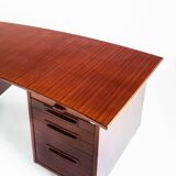 Mid-century desk with drawers and trays. Scandinavian style. France, 60