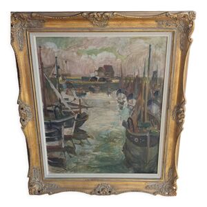 Peinture à l'huile sur panneau