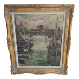 Peinture à l'huile sur panneau XXème