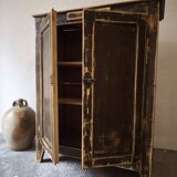 Buffet parisien en bois patiné marron