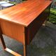 Bureau scandinave en teck et hêtre vernis années 60