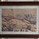 Watercolor on paper by Robert Gaillard 20th century Megève 1944