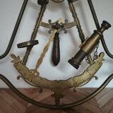 Brass billiard chandelier marine decoration