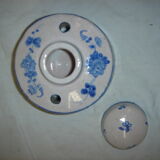 Painted porcelain inkwell 1960
