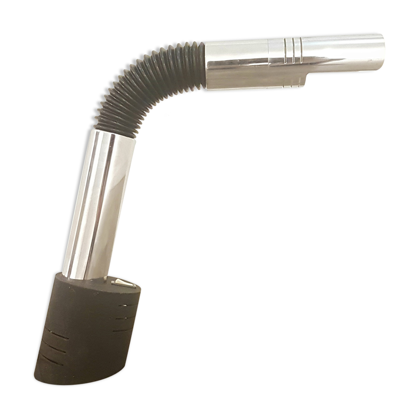 Vintage Italian Targetti Sankey 'Elbow' series Desk Lamp, Chrome and Flexible with metal foot, 1970s