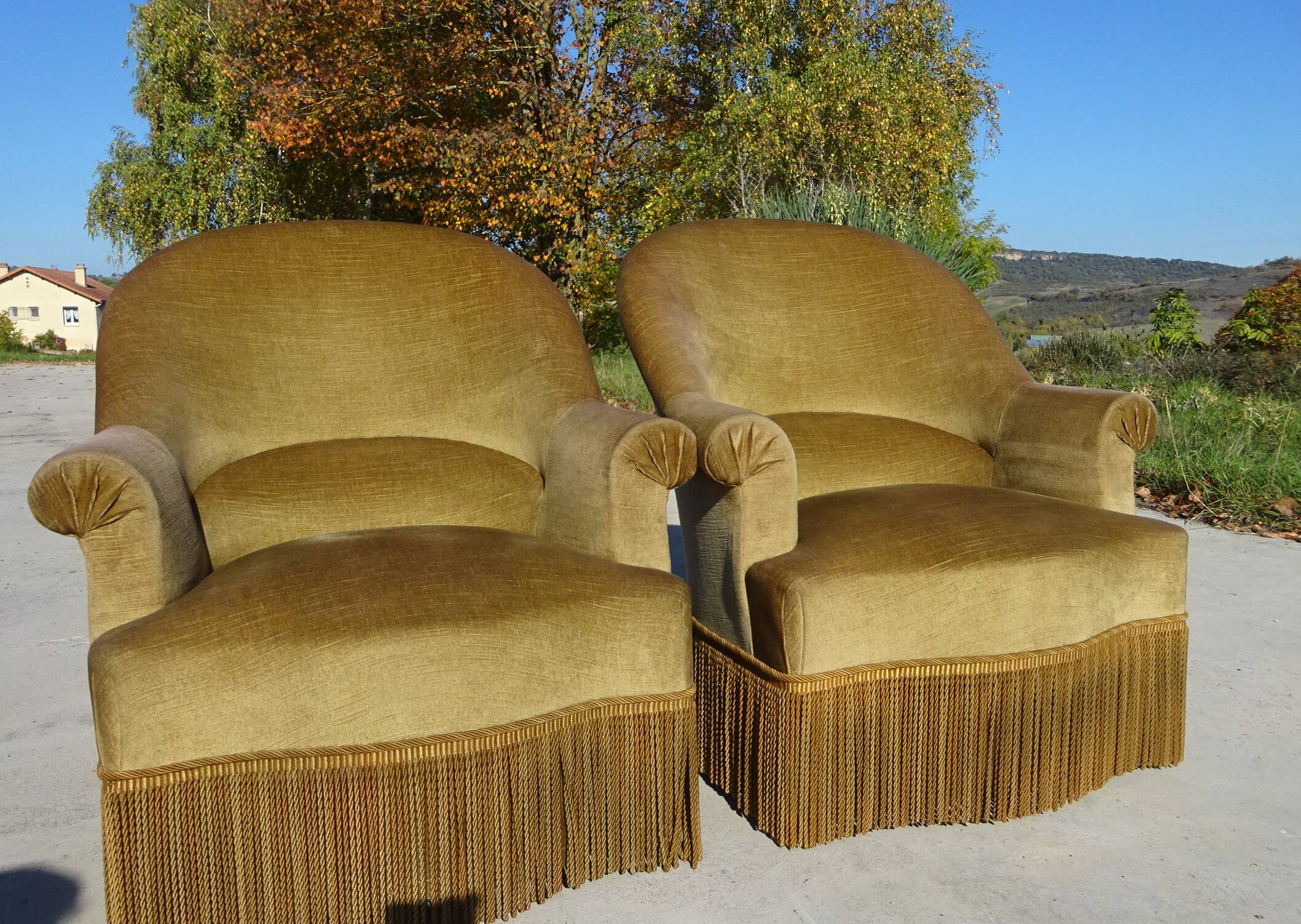 Fauteuils crapauds des années 1950s, les 2