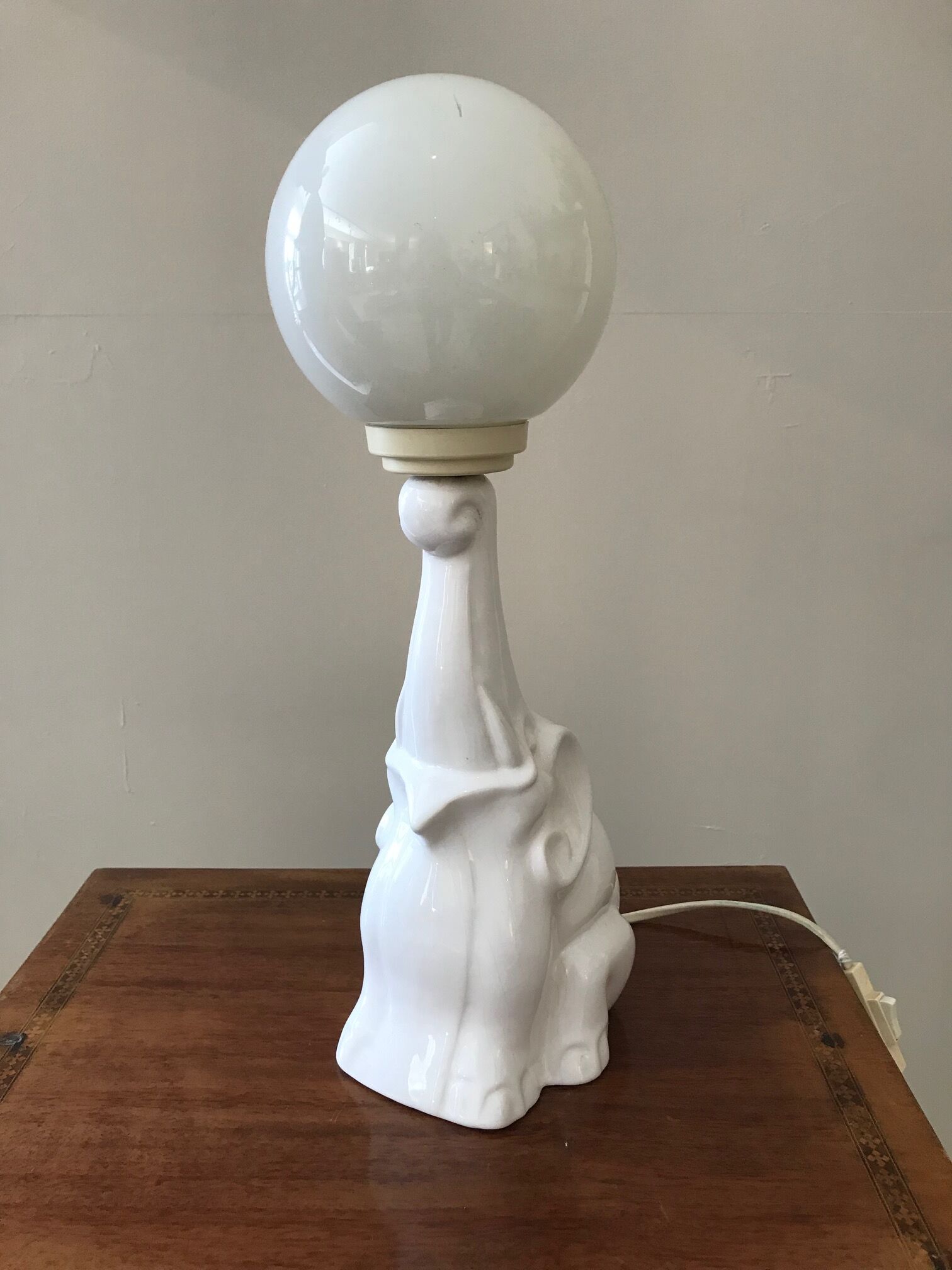 Elephant ceramic lamp