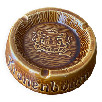 Large Kronenbourg earthenware ashtray.