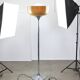 Big Brown Floor Lamp by Luigi Massoni for Guzzini, 1970s