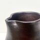 carafe / vase en gres noir ourné, France 1950