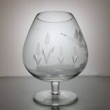 6 verres à cognac en cristal