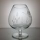 6 crystal cognac glasses