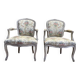 Paire de fauteuils cabriolets de style Louis XV
