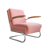 Functionalist Chrome Armchair S411 By W. Gispen For Mücke Melder, 1930s