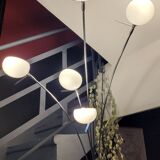 Lampadaire muguet 5 globes opaline