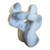 Marble statuette dated and signed F. Gelhausen "Embraced Nude"