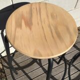 2 High workshop high natural wood black metal workshop