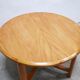 Table à manger ronde extensible vintage en bois