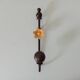 Vintage folk art wall coat rack