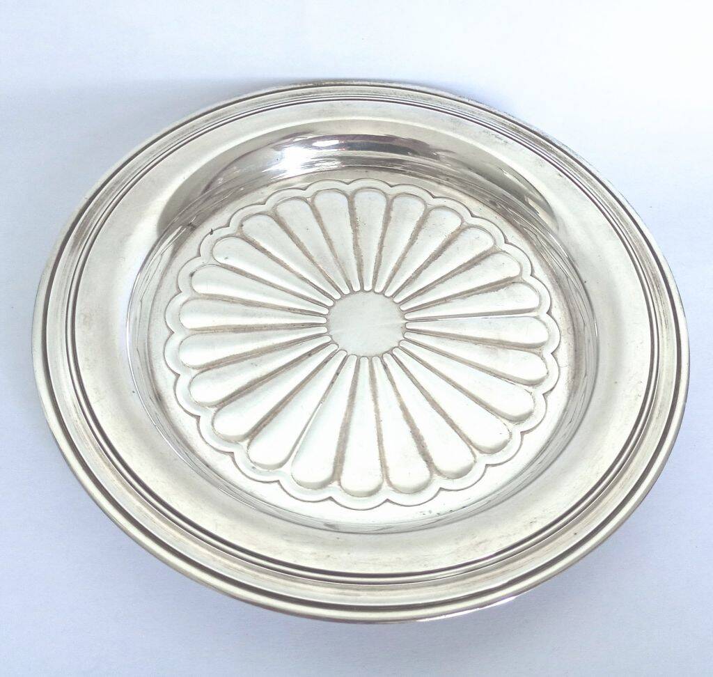 Christofle silver-plated wine bottle coasters